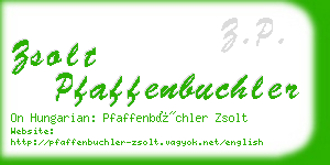 zsolt pfaffenbuchler business card